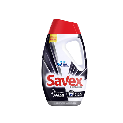 Detergent Savex premium Black and Dark 1 litru pentru haine negre