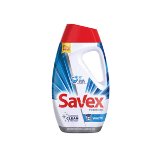 Savex Premium White detergent 1L pentru haine albe și curate