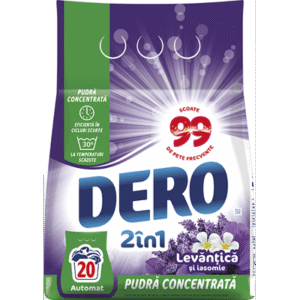 Dero 2 in 1 Detergent Rufe Lavanda 1,5 Kg