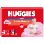 HUGGIES Chilotel Fetițe Nr. 4 – 36 Scutece 9-14 Kg