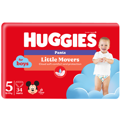 HUGGIES Chilotel Băieți Nr. 5 – 34 Scutece 12-17 Kg