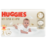 HUGGIES Extra Care Nr. 3 – 40 Scutece pentru Bebeluși 6-10 Kg