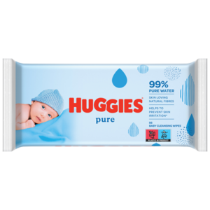 HUGGIES Pure – 56 Șervețele Umede Delicate