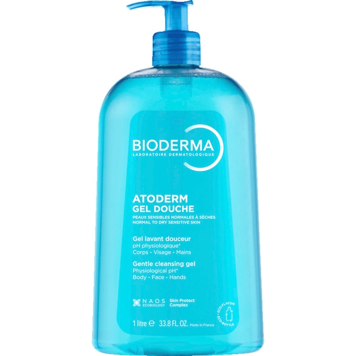Gel de dus Bioderma Atoderm pentru piele normala/sensibila, 1000 ml